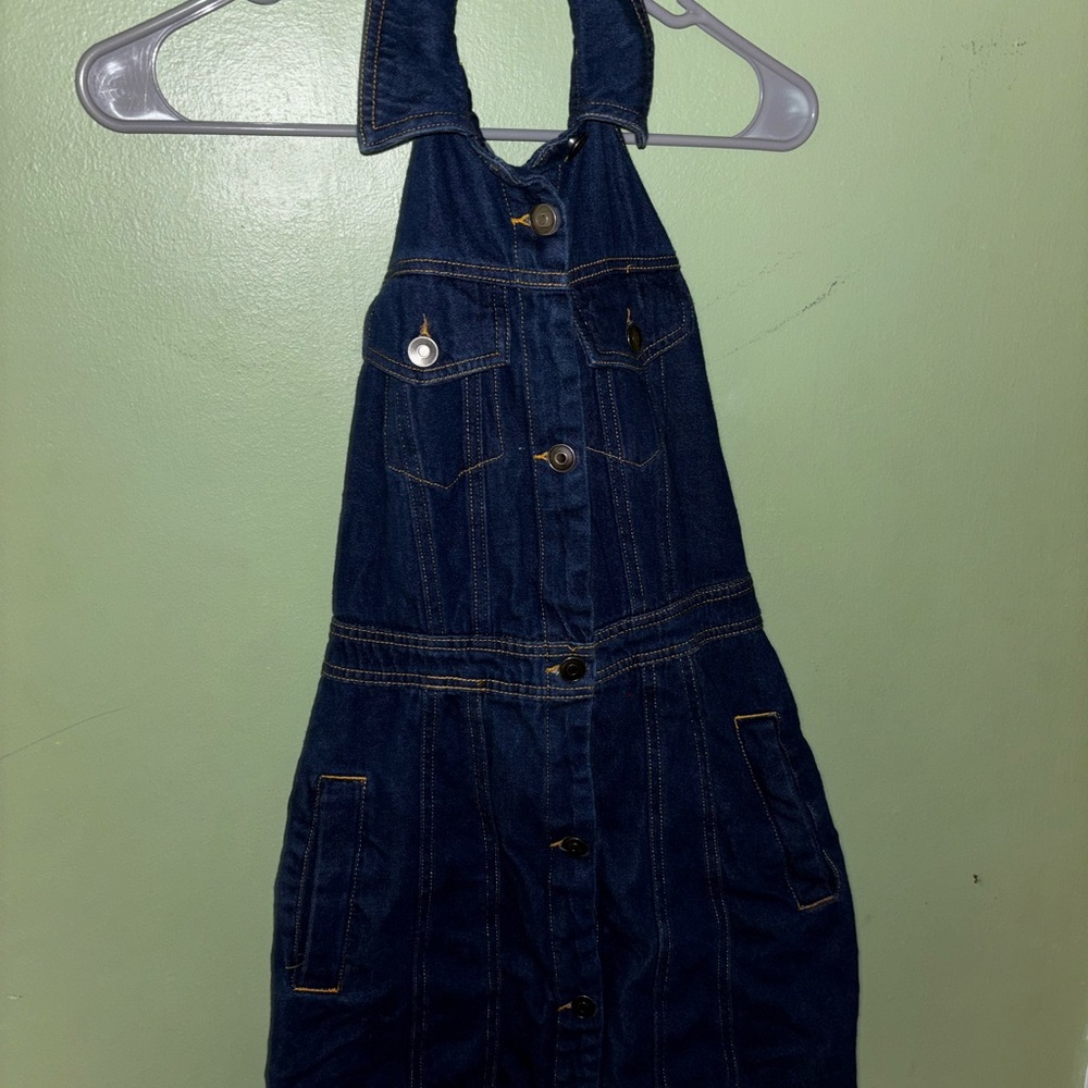 Denim Halter Dress